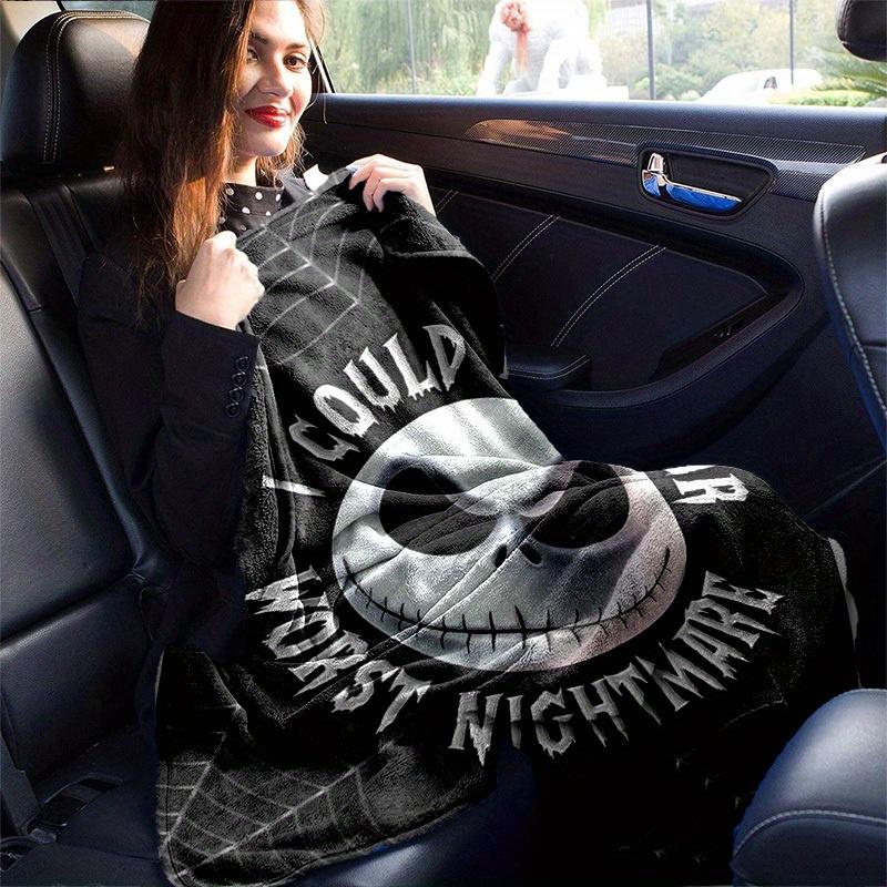 1pc. Nightmare Before Christmas Jack Skellington Throw Blanket, Cozy Blanket for Bed, Couch, Car Seat Cover, Gift Idea for Friends and Famil