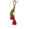 Kleiderbügel Pu Blume Schlüsselanhänger Leder Taschendekoration Mode Tasche Anhänger Auto Schlüsselanhänger