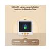 AI Voice Sticker Printer with Display Screen Thermal Label Printer, Inkless Portable Pocket Printer for Kids White
