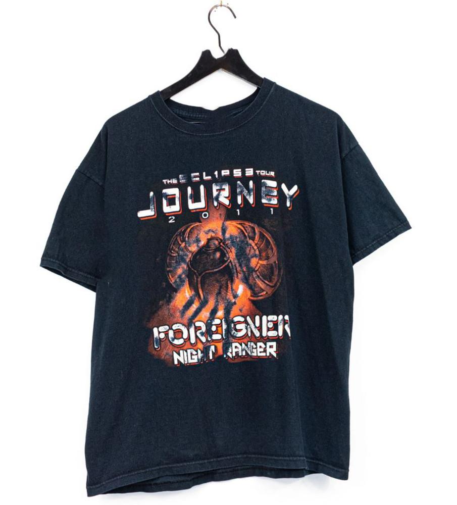 Journey Foreigner Night Ranger Eclipse Tour Unisex T-Shirt All Size S-3XL Unisex T-Shirt XL