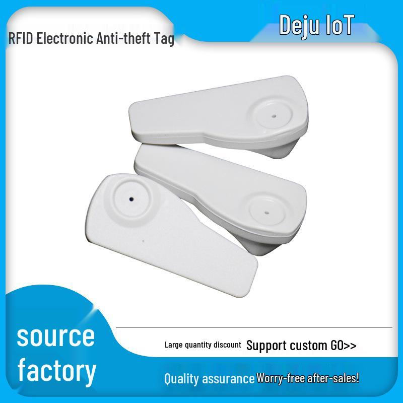 Dual-Frequency RFID & EAS Magnetic Anti-Theft Clothing Tag for Inventory Management 128