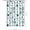 Shower Curtain Liner, 4G PEVA Green Leaf Shower Liner, Plastic Waterproof Shower Curta, 72x72 inch with Grommet Holes 3 Magnetic Weights