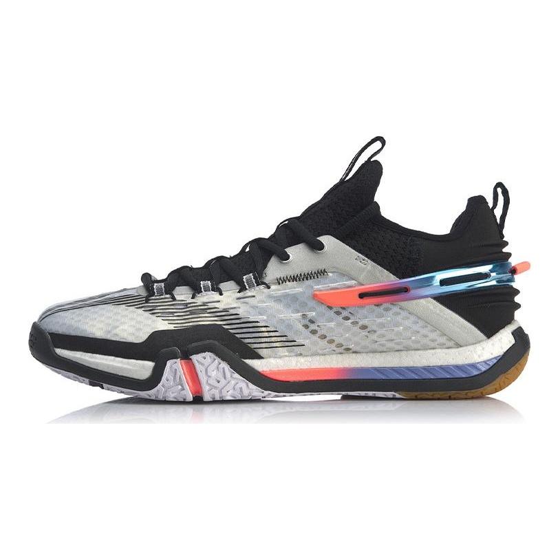Li Ning Quick Start Saga Textile, Synthetic Leather Professional Cushioning Slip Resistant Abrasion Resistant Low top AYAQ009-1