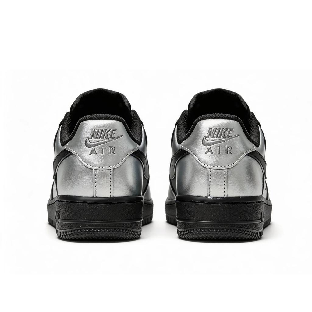 Nike Air Force 1 Chunky Sneakers Unisex Low top Black Silver CW2288-001