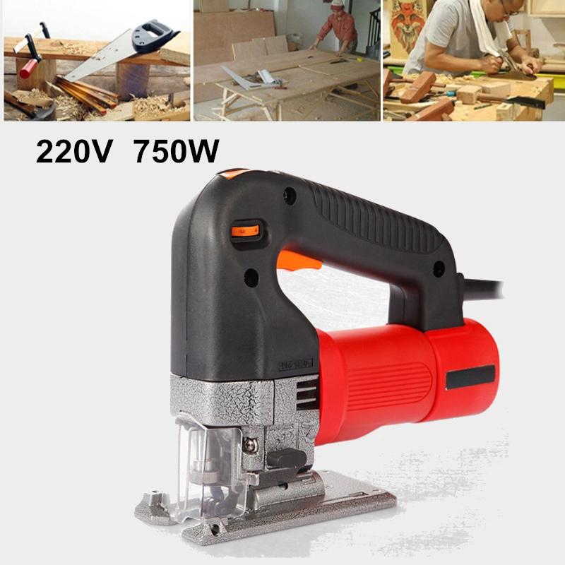 750W  Electric Jig Saw Variable Speed Woodworking Curve Saws with Cutting Blade