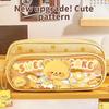 Large Capacity Pencil Case Cartoon Portable Pencil Box School Student Supplies Stationary Organizer Pen Bag Stationery Organizer