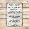 Vintage Metal Poster Motivational Quote Wall Decor for Home Cafe