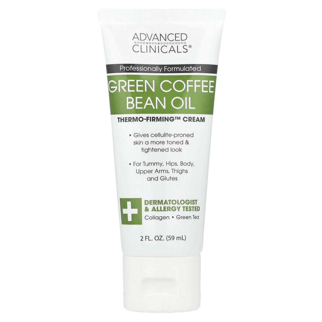 Advanced Clinicals, Thermo-Firming™ Cream, Green Coffee Bean Oil, 2 Fl Oz (59 Ml)