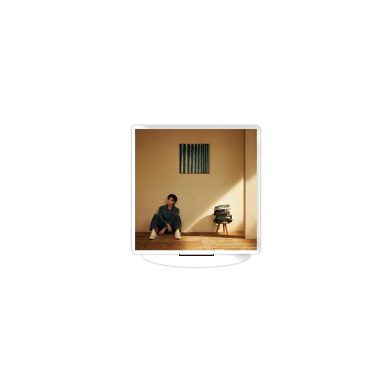 Capa de Álbum Kpop Mini Suporte Acrílico 3cm, Exibição de Figura de Álbum Solo e BTS, Decoração de Mesa para Fãs ARMY Kpop