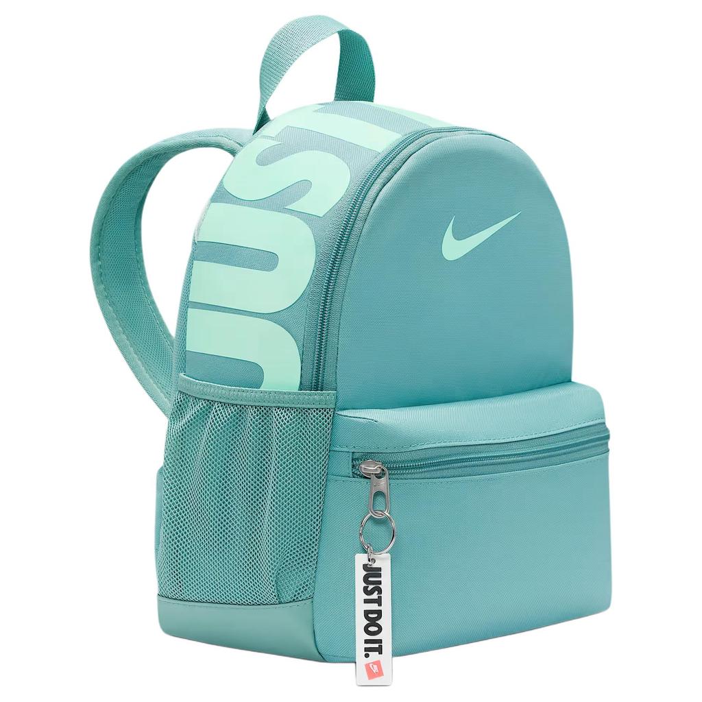 Nike Brasilia JDI 9L Large Logo Design Fabric Backpack Unisex Backpack Cannon-Gray Foam-Mint DR6091018