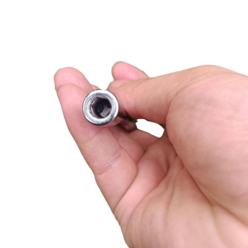 Compact Reversible Ratchet Wrench Combination Square Hole Socket Wrench for DIY Enthusiasts Repair Professionals