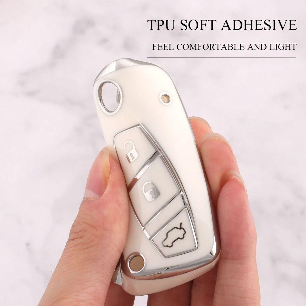 Ochrana klíče Pouzdro na klíč od auta pro Fiat 500/Panda/ Stilo/Punto/Doblo/Grande/Bravo 500/Ducato/Minibus