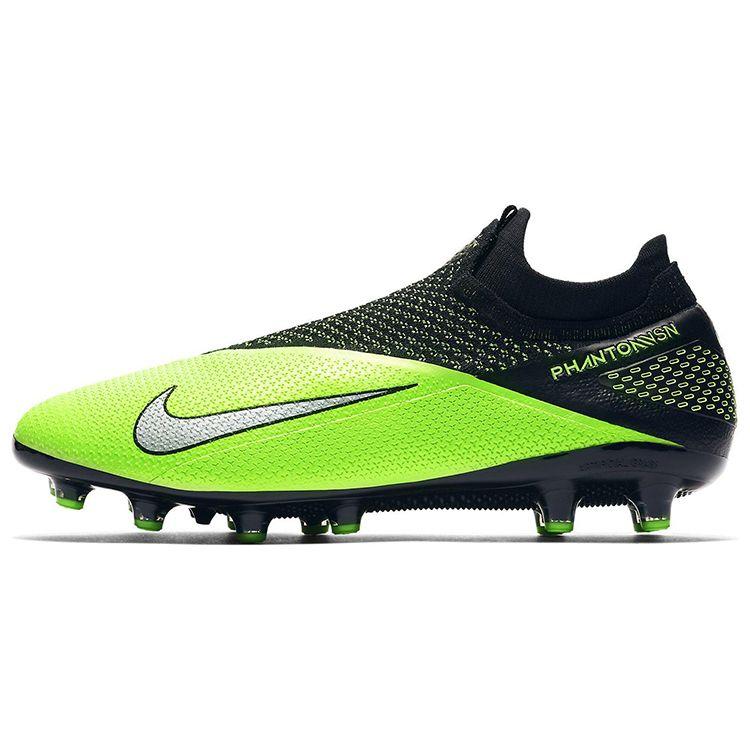 Nike Phantom Vision 2 Elite DF AG Pro Black Green Strike Men Sneakers Metallic-Platinum CD4160-036