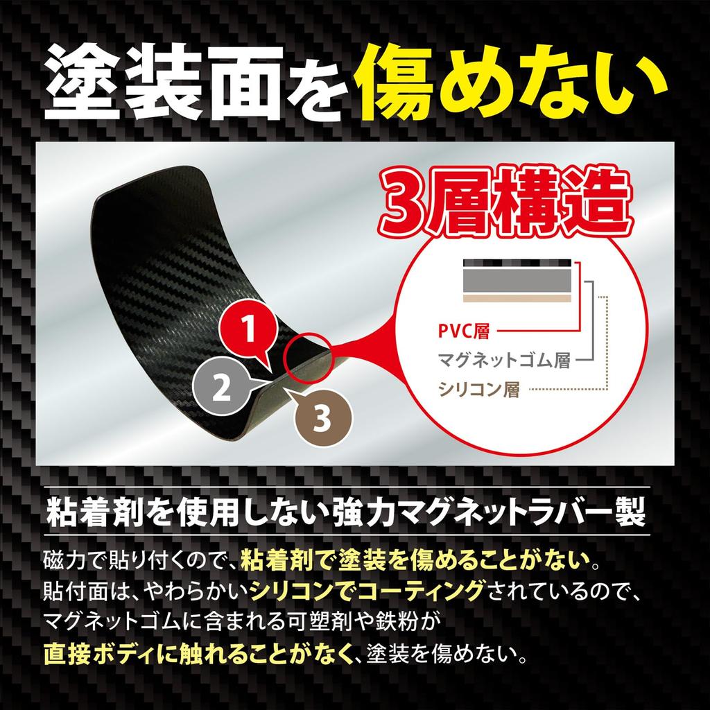 Far North Door Handle Protector for Jimny Magnetic Type Car Scratch Prevention Protection Carbon Fiber Door Handle Protection Cover Door Knob Guard