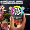 Car Diffuser Clip 360 Degree Car Scents Air Freshener Vent Clip Perfume Aromatherapy Scent Fragrance Led Lighting For Family