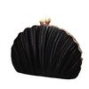 New Shell Evening Bag Cheongsam Diamond Clutch Chain  Evening Dress  Pleated Bag Banquet Bag