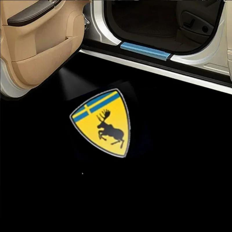 LED HD Logo For VOLVO Polestar 1 2 V60 XC40 Car Door Light Projector Ghost KYTR3 Shadow Laser Welcome Light Courtesy Atmosphere Lamps