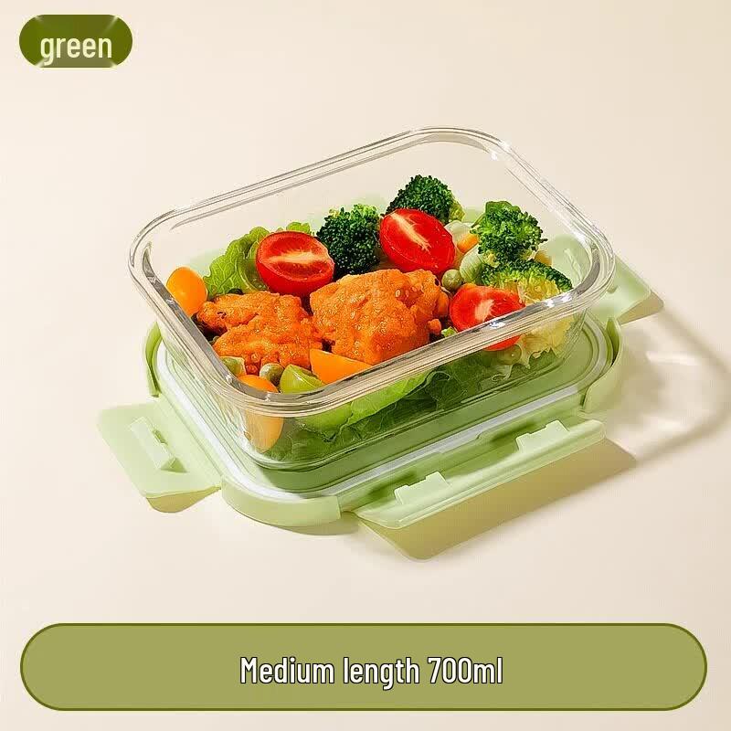 ZISIZ Microwave Safe Glass Food Container
