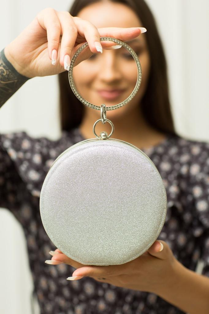 Women's Stylish and Useful Evening Dress Bag Bracelet Red Suede Evening Bag