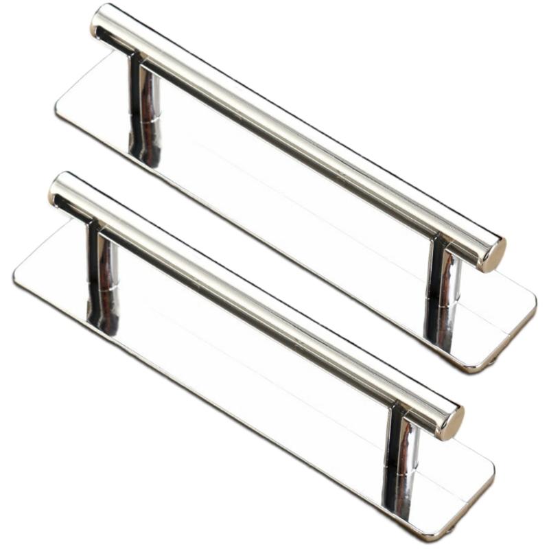 Strong Adhesive Plastic Door Pulls Smooth Grip Design Rustproof Easy To Clean Door Handles for Aluminum Wood Glass Door