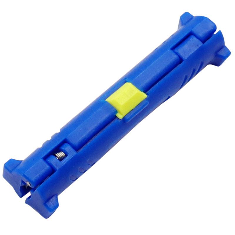 

Профессиональный автоматический инструмент для зачистки проводов сетевого кабеля, коаксиального кабеля и кабеля Ethernet 98 синий