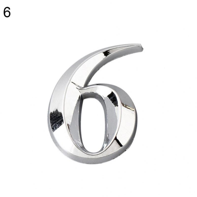 Błyszcząca tabliczka z numerem domu