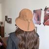 Fashion Drawstring Fisherman Hat Foldable Sun Protection Quick-Drying Travel Sun Hat Wide Brim Hiking Hat