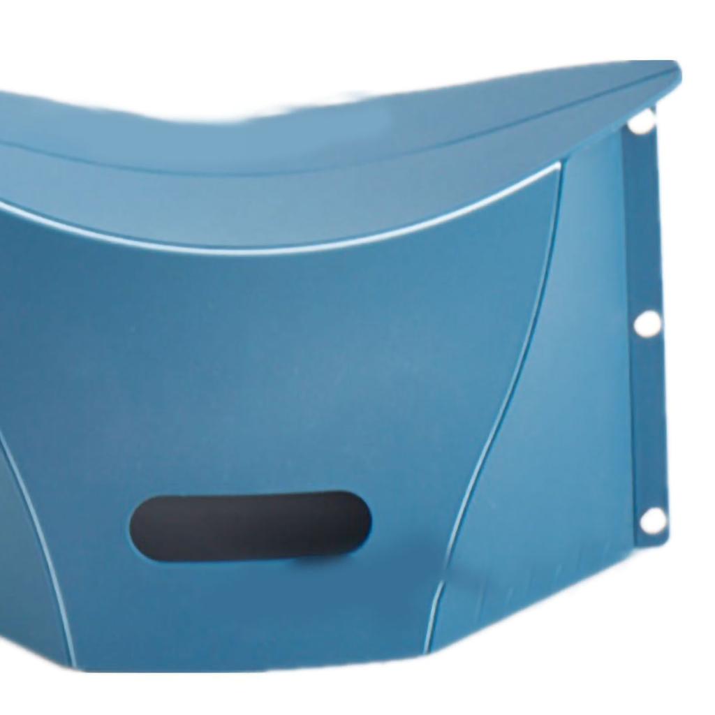Card Folding Stool Outdoor Travel Portable Carrying Basket Folding Stool Plastic Low Stool Dark
