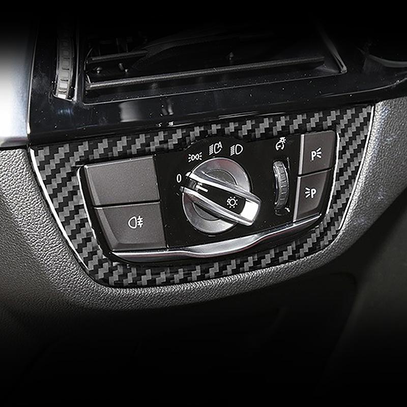 Decoratie Koolstofvezel Stuurwiel Frame Voor BMW 5 Serie G30 2018- RHD Auto Styling Raamglas Hefknoppen