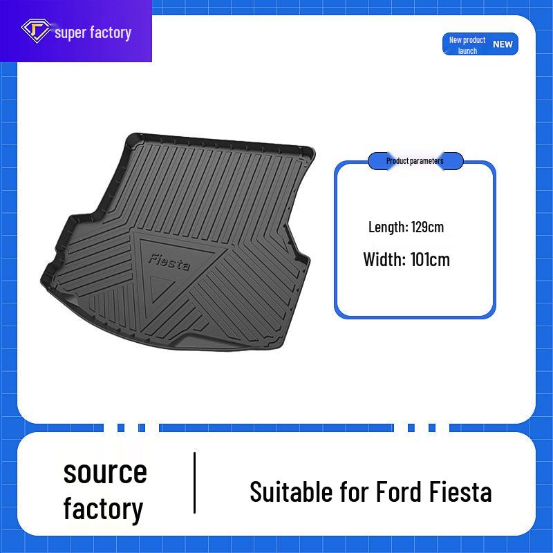 Waterproof TPE Trunk Mat for Ford Kuga and Taurus – Durable, One-Piece, Wear-Resistant