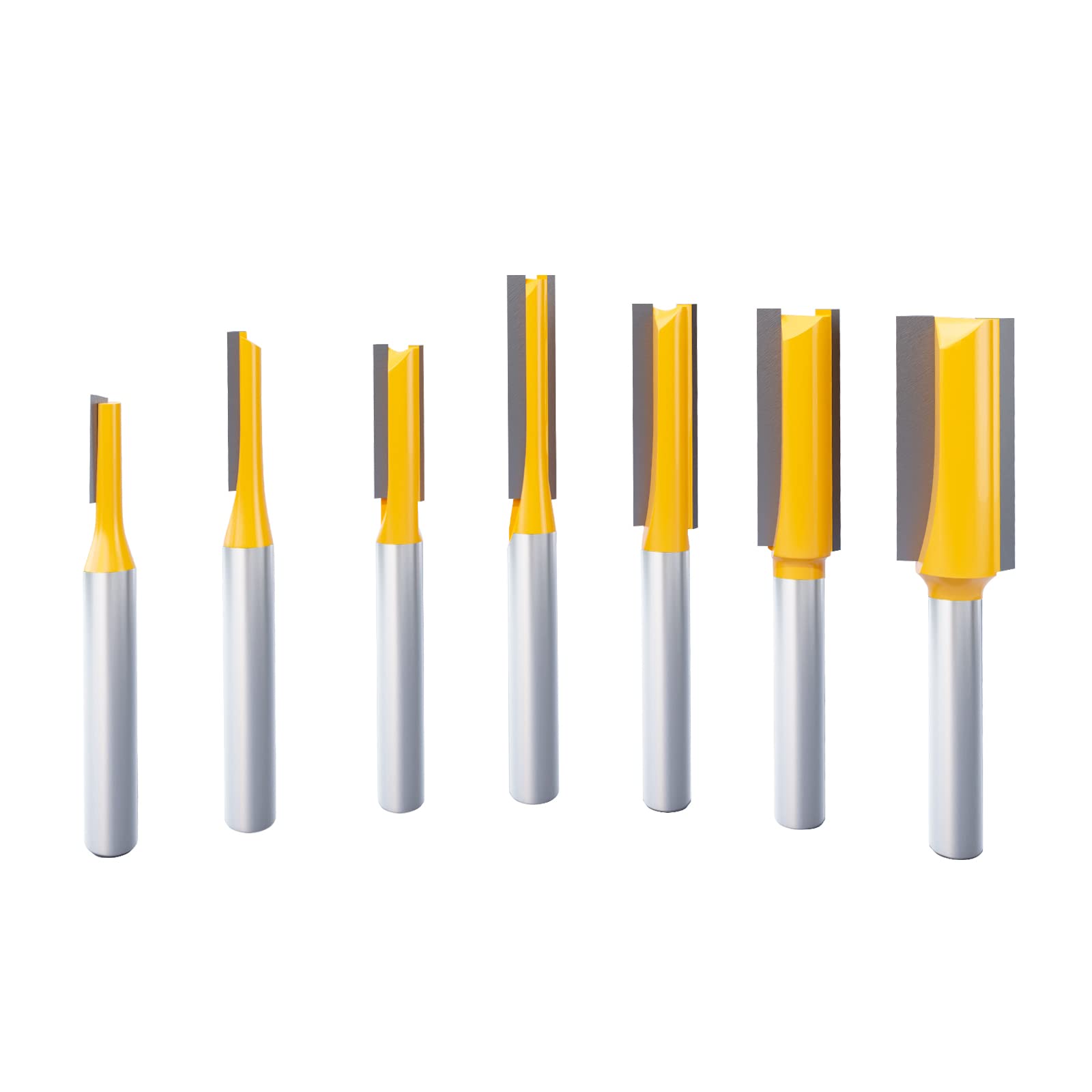 

CSOOM 7pcs Carbide Straight Knife Trimming Handle 6mm Carbide Planer Bearing CNC Engraving Machine Woodworking Cutting Knife Woodworking Cutting Tool