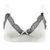 Mens Sheer Lace Bra Soft Bralette with Removable Straps Lightweight Sleepwear Loungewear