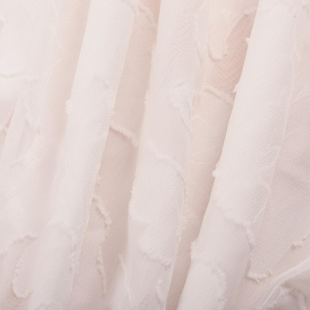 Luxurious Jacquard Sheer Blouse - Stylish Button-down with Elegant Long Sleeves - Perfect for Spring and Fall Closets!