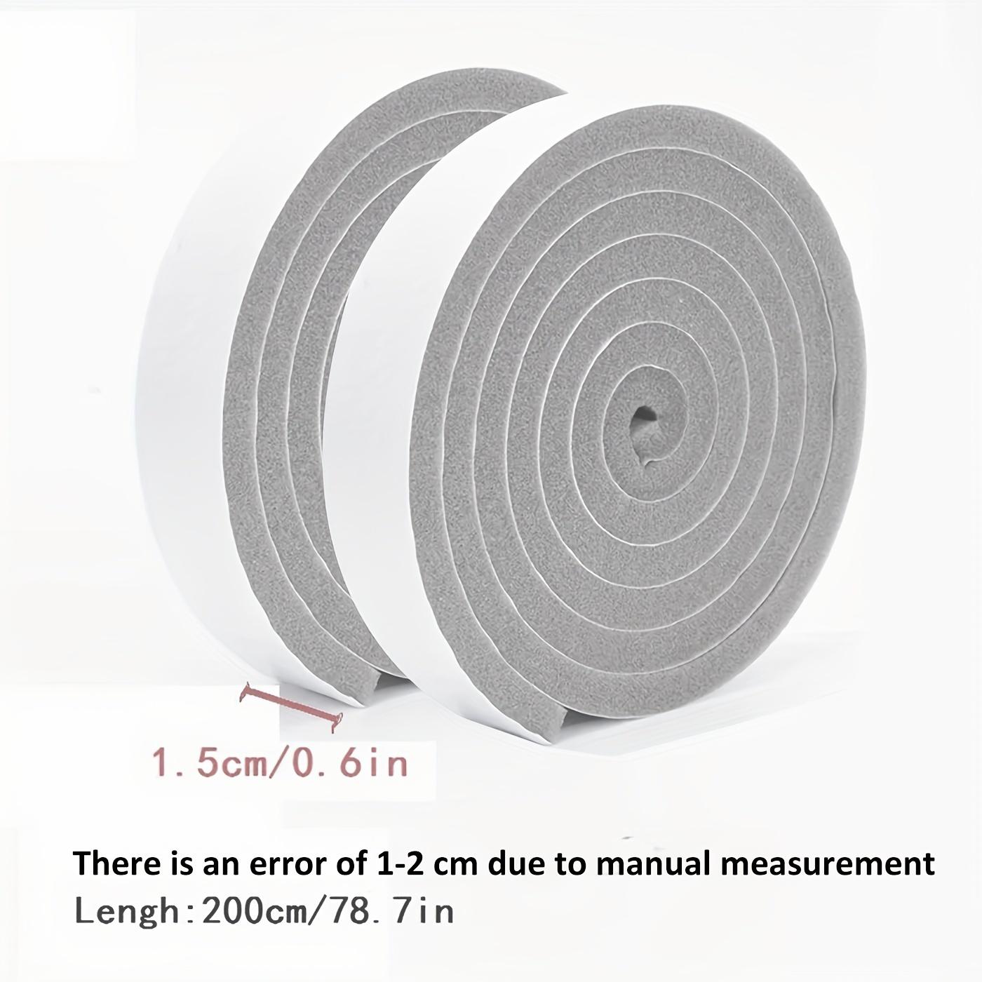 

2 rolls of window and door sealing tape - self-adhesive high elastic sponge tape, total length 4.0