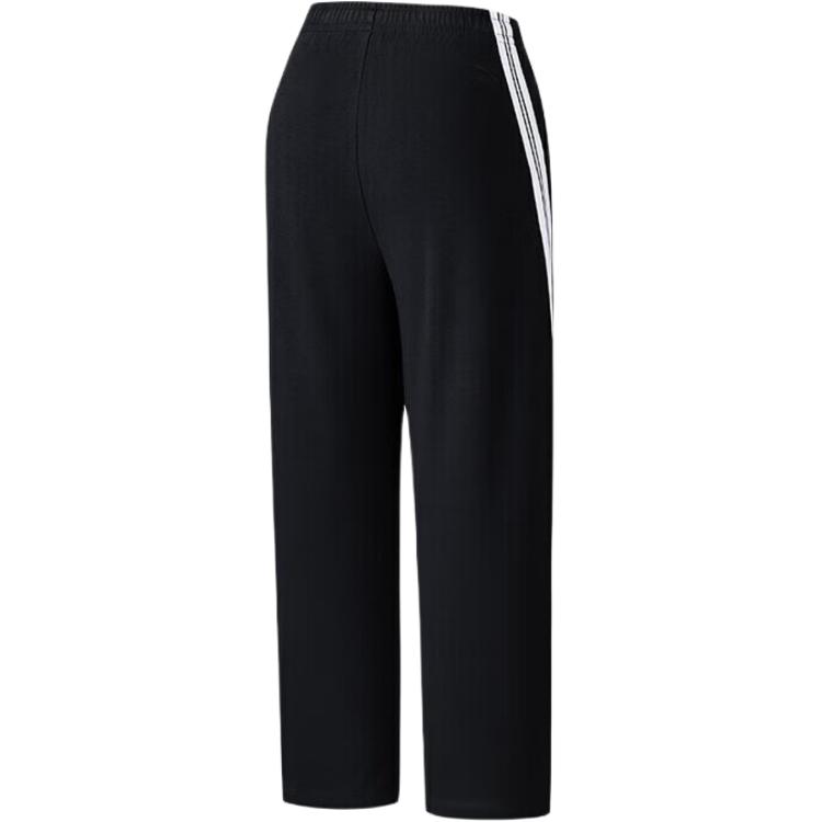 Anta Striped Letter Breathable Mid-Rise Versatile Knitted Sports Pants Women Bottoms 162538302-1