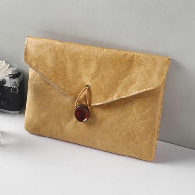 Cartella portadocumenti in carta Tyvek con interno Busta portfolio impermeabile con chiusura a bottone Tablet portatile