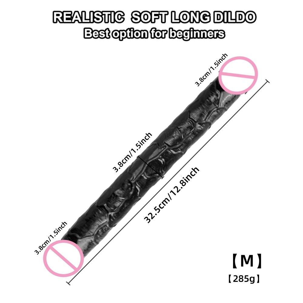 Colorful Bold Large Simulation Double-Headed Dragon Penis Lala Gay Women's Sexy Sex Product Dildo TPE