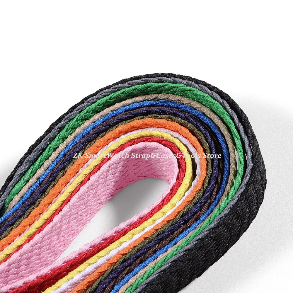 High-quality Woven Nylon Watch Strap Bracelet Belt 14mm 16mm 18mm 20mm 22mm Band for Omega Universal Replacement Watchband