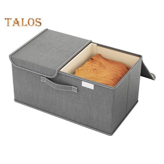 Skrzynia do przechowywania ubrań z pyłoszczelną pokrywą, składana konstrukcja, duża pojemność, zabawki, koce, kosz do przechowywania, wzmocnione uchwyty