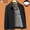 2025 Men's Autumn/Winter Thickened Outerwear Set for Middle-Aged and Elderly Dads and Grandpas