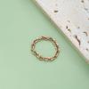 CARLIDANA Elegant Ladies 18K Solid Gold Minimalist Chain Finger Charm Rings Stainless Steel Stylish Gold Plated Celebration
