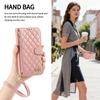 Crossbody Long Lanyard Diamond Pattern Leather Case for Google Pixel 11 Pro XL 10 9 8 7 6A Shockproof Book Stand Slim Cover