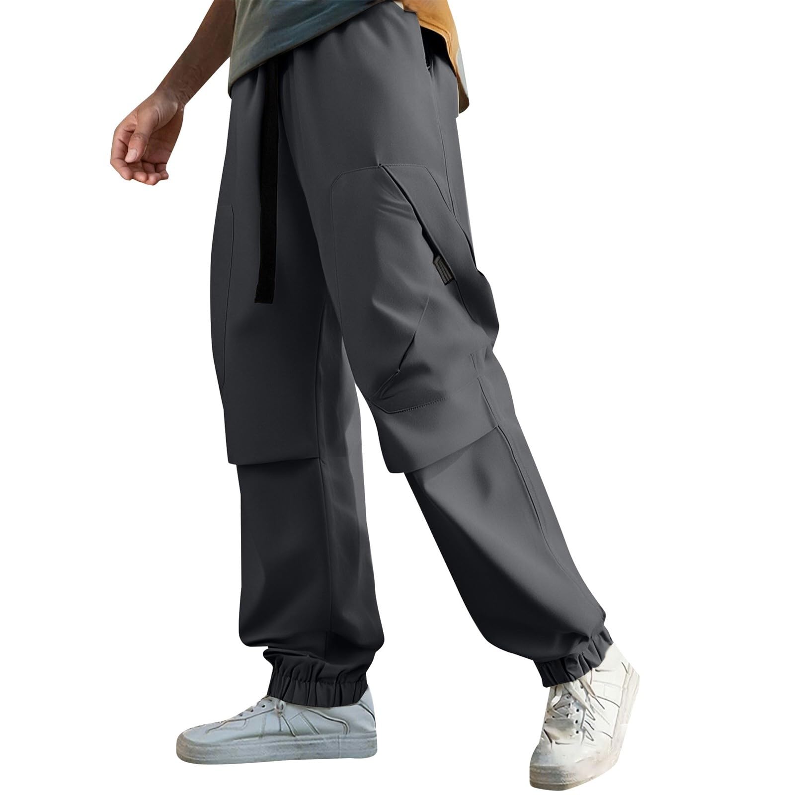 

Men s Four Seasons Work Pants, Quick Dry Multi-Pocket Loose Tapered Leg Outdoor Hiking Casual Trousers L
