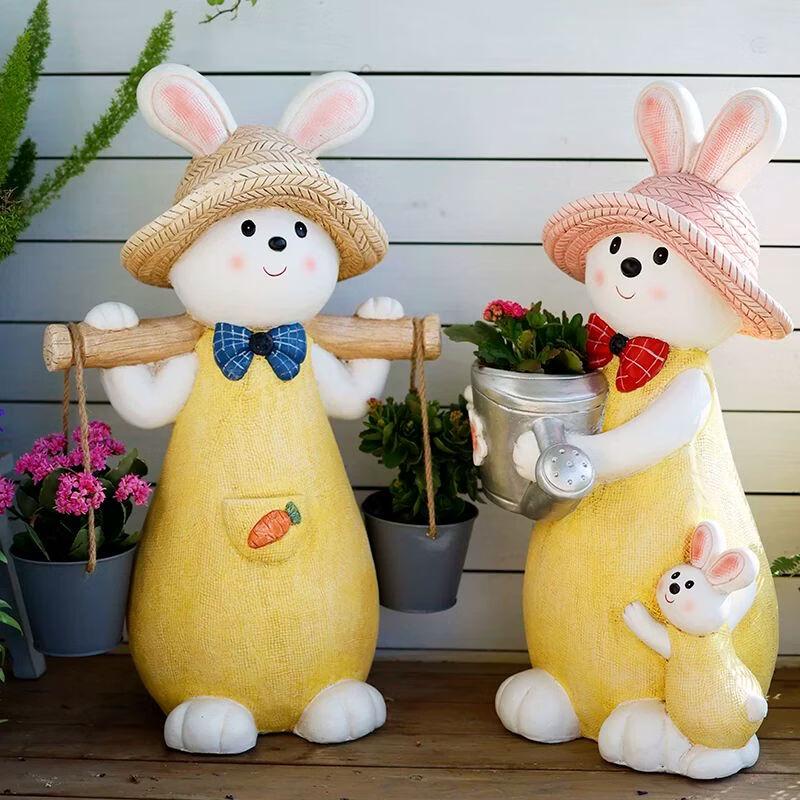 Cute Cartoon Rabbit Garden Decoration