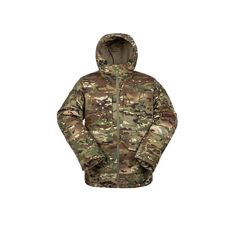 Cold-proof Warm-keeping Cotton Coat Waterproof Wind-proof Outdoor Training Suit Thickened Hooded Camouflage L