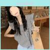 Urban Style Girl Shirt With Polyester Fabric And Loose Fit For Summer Wear