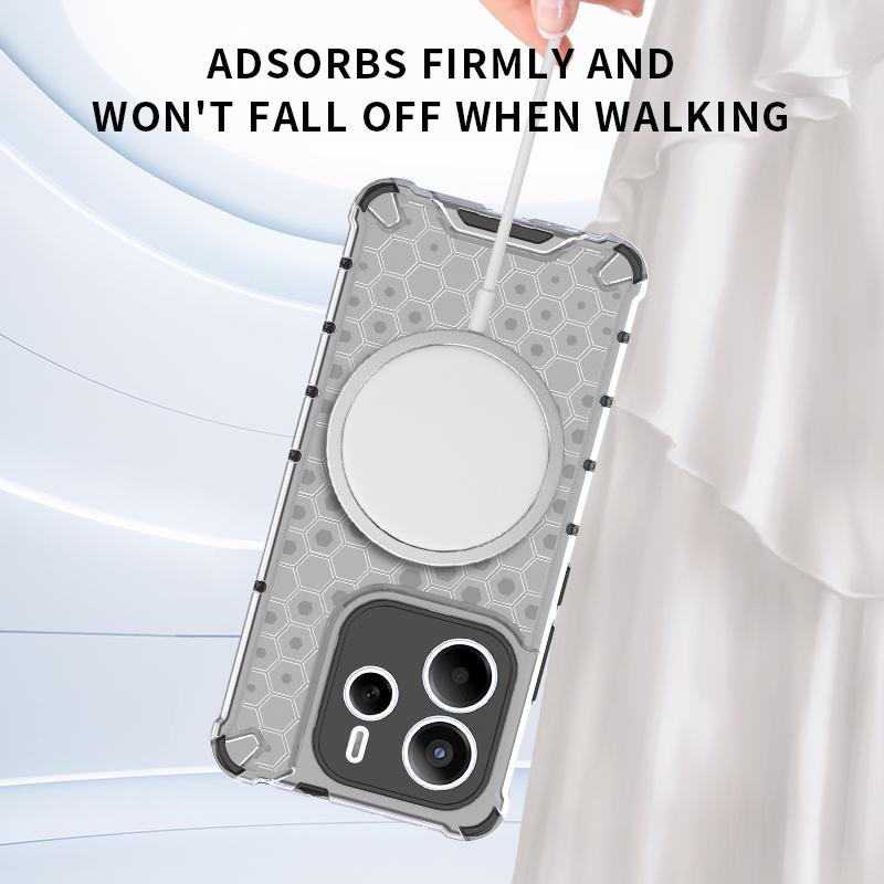 Magnetic for Magsafe Full Cover for Redmi Note 14 Pro Plus Note14Pro 13Pro+ POCO X7 5G Shockproof Transparent Protection Silicone TPU Case