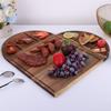 Acacia Wood Serving Tray Charcuterie Magnetic Platter Creative Multi-Function Food Board with Grooves for Fruits Vegetables