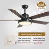 Nordic Style Ceiling Fan Light: Silent, Integrated Pendant for Living & Dining Room Ambiance