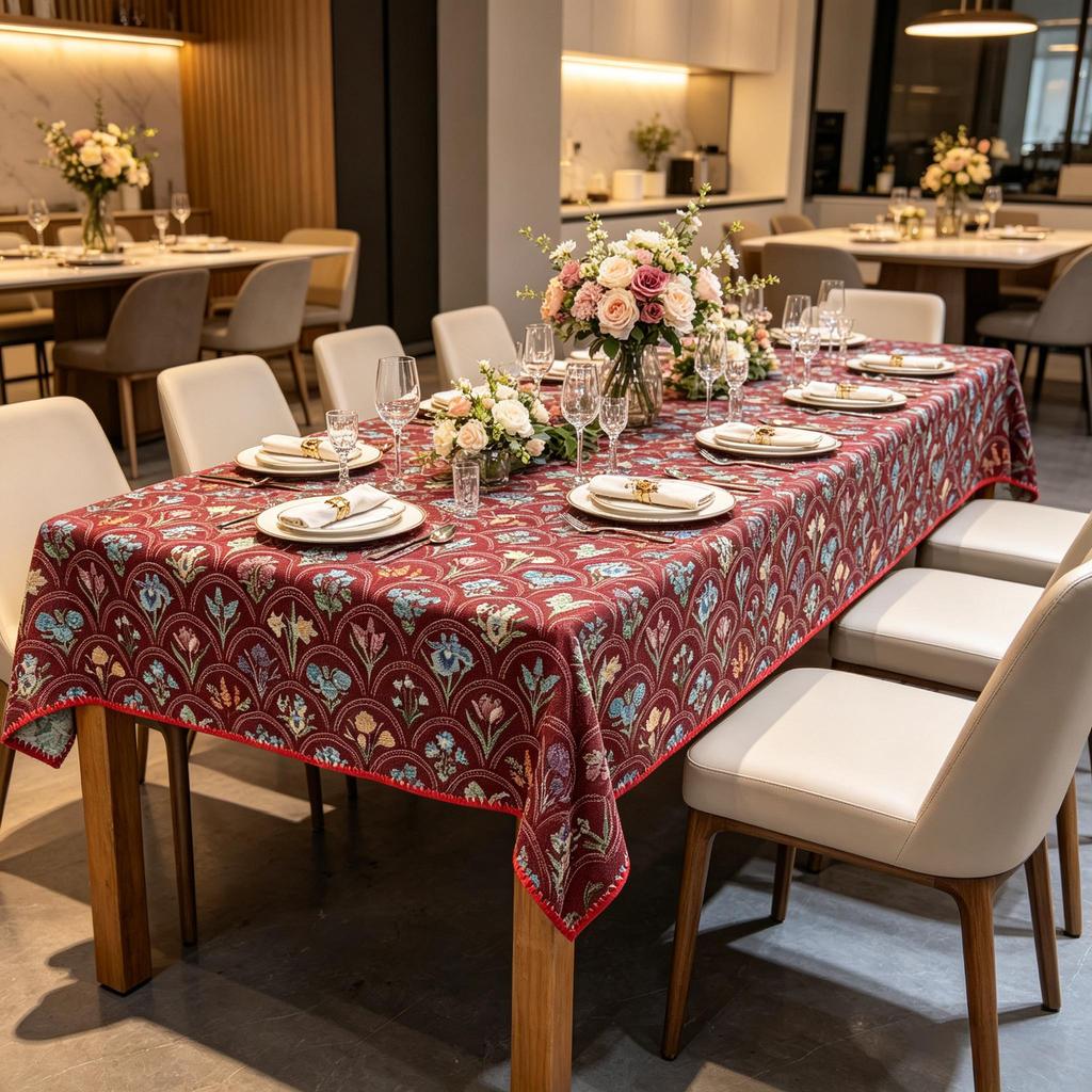 Mesa de Jantar Cozinha Festa Decoração Lavável Algodão Linho Retângulo Toalha de Mesa